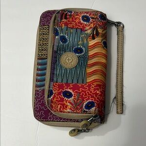 Kipling Colorful Patterned Women's Wallet/ wristlet